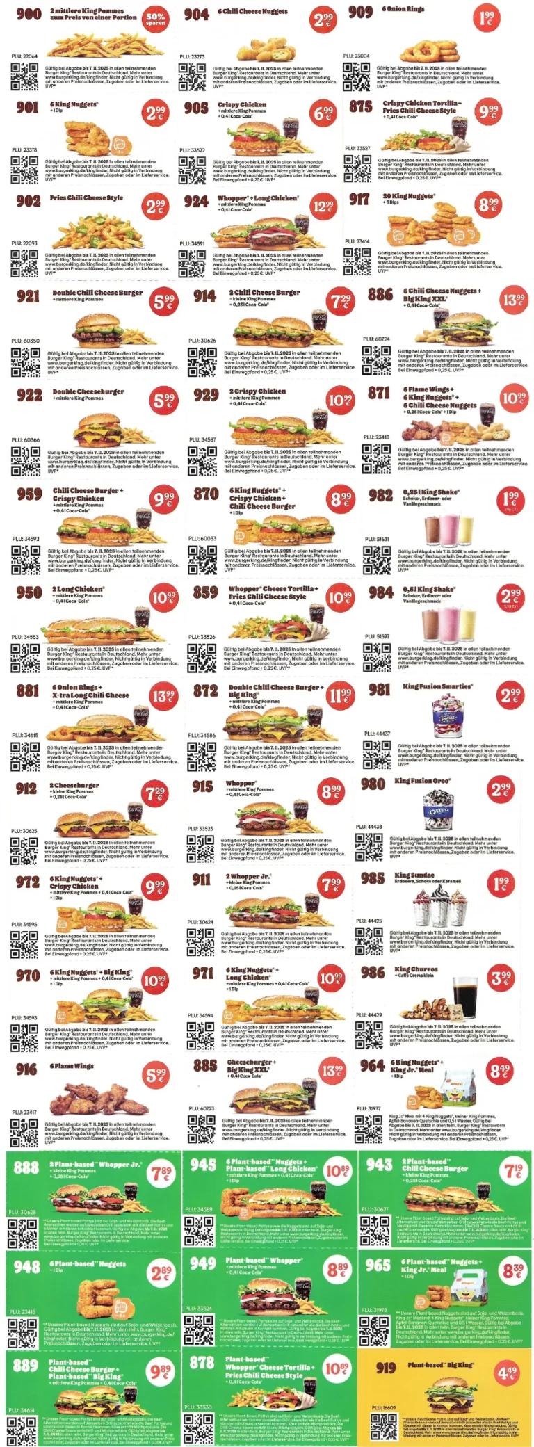 Burger King Coupons Oktober & November 2025 gültig bis 07.11.2025 burgerpreise.de