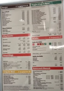 Burger King Preise 2026 Q1